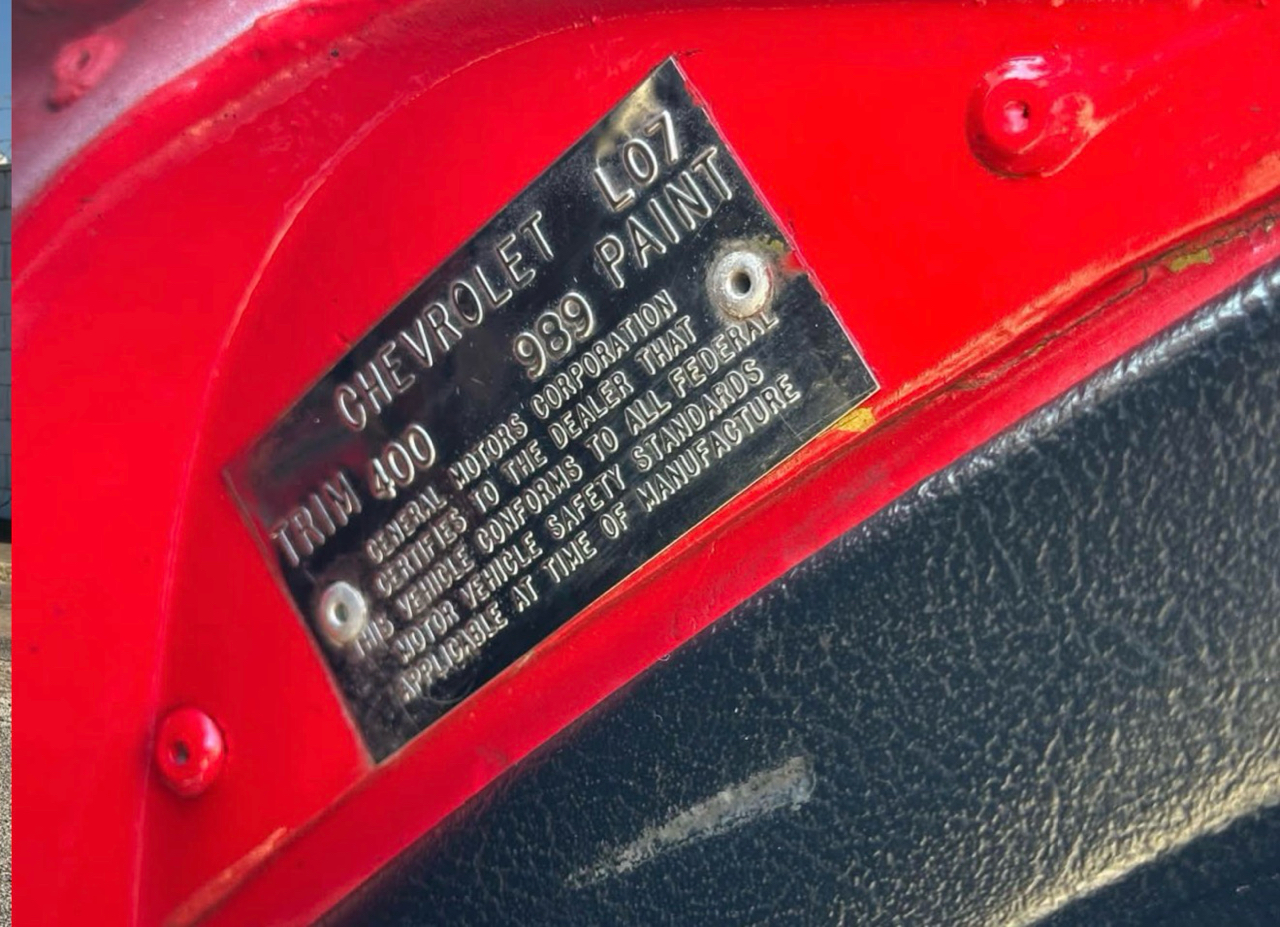 Chevrolet Corvette Stingray 2dr Cpe w/1LT 1972