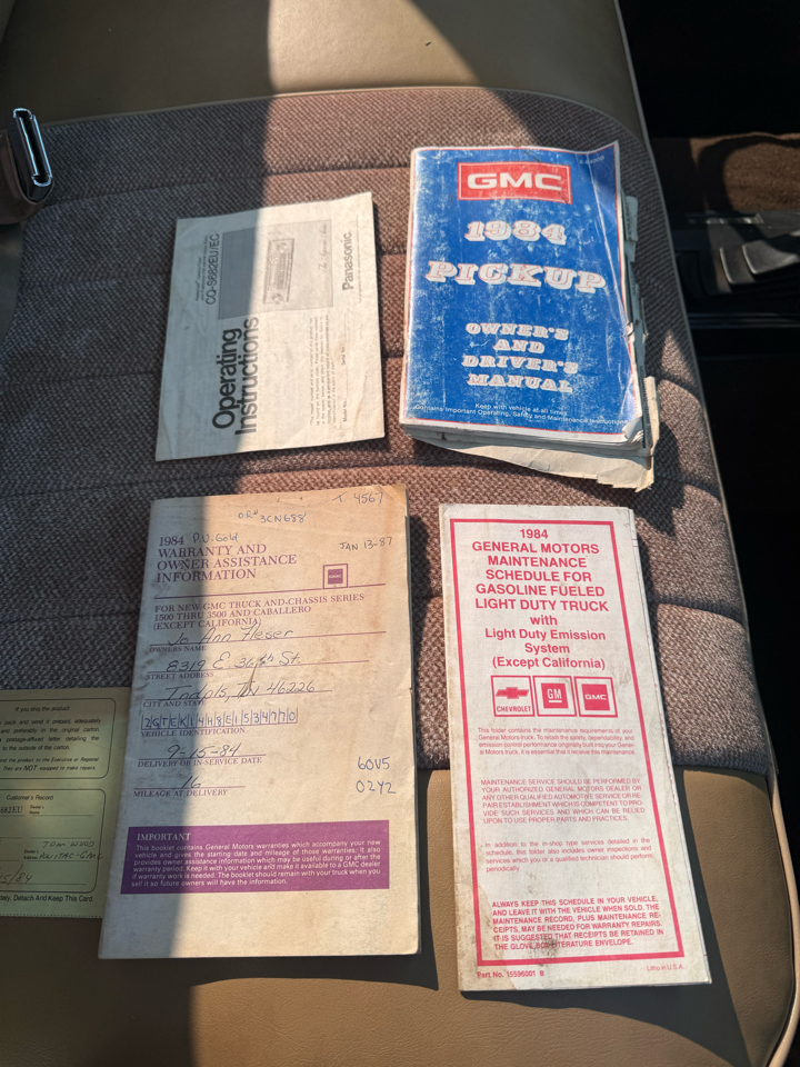 GMC C/K 1500 Regular Cab 4WD 1984