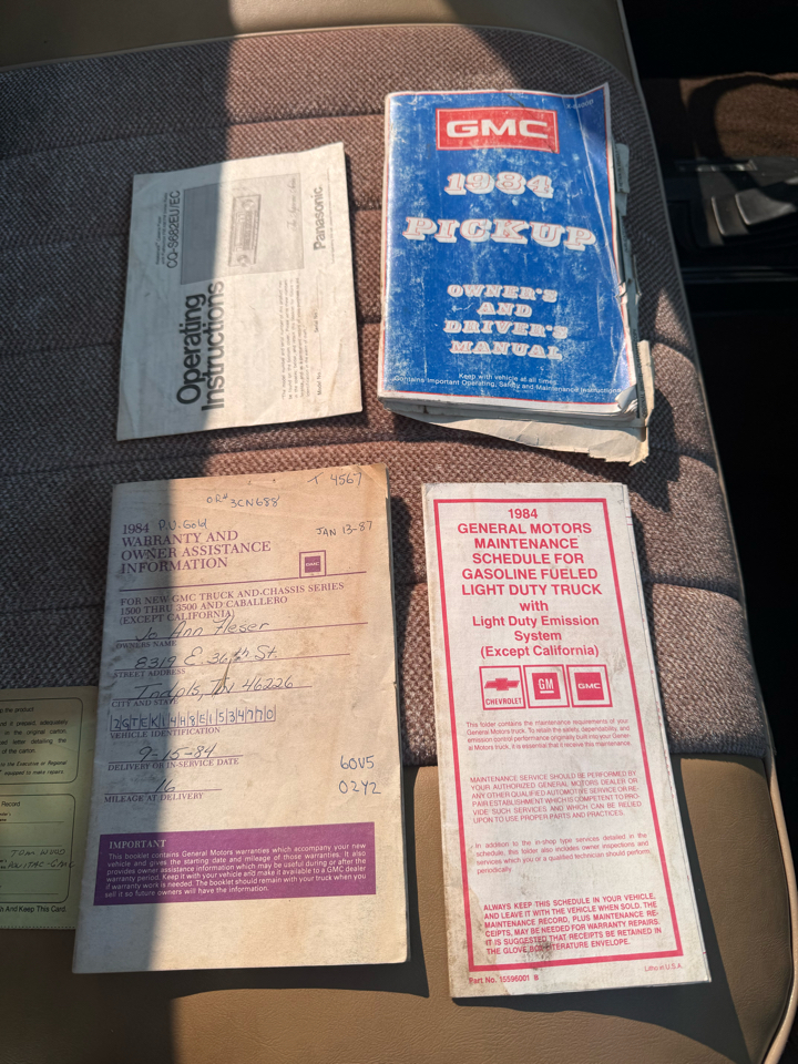 GMC C/K 1500 Regular Cab 4WD 1984