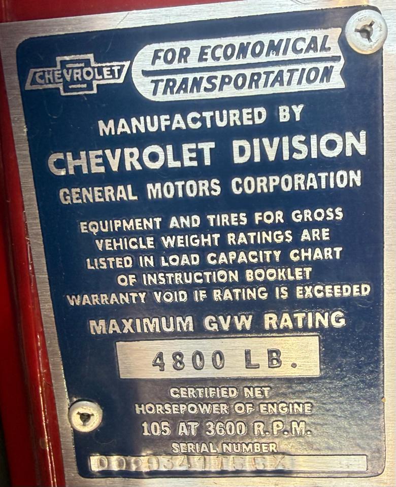 Chevrolet 3100 Base 1955