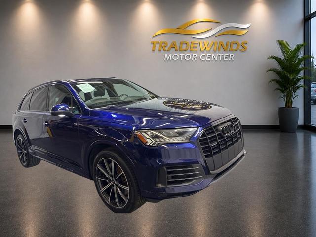Blue 2021 Audi Q7 SUV / Crossover All-Wheel Drive Automatic