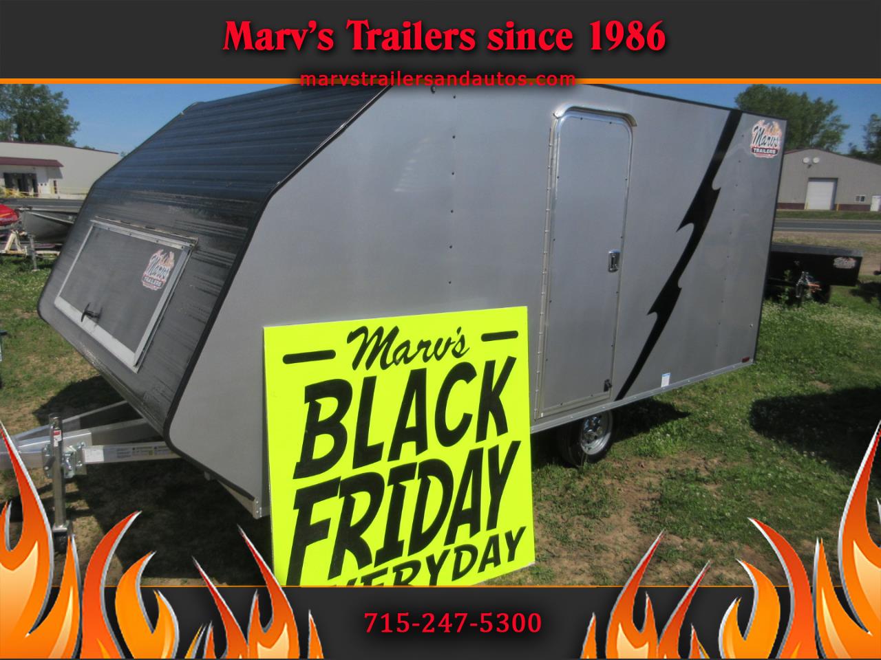 New 2021 Forest River Trailer Lightning Avalanche 8'X13' Enclosed ATV