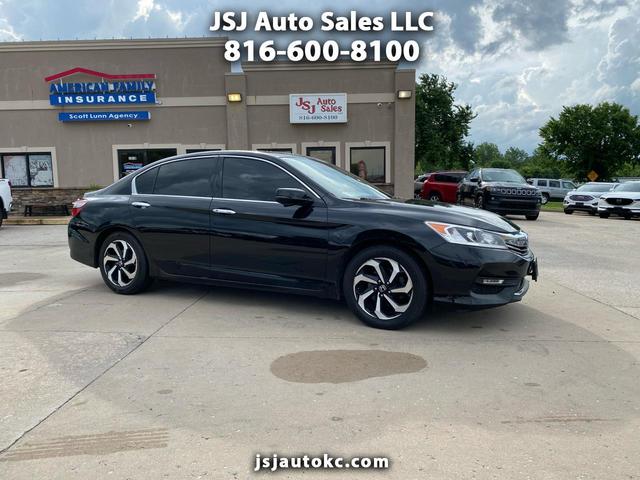 Black 2016 Honda Accord EX-L V6 with Honda Sensing Sedan Front-Wheel Drive Automatic