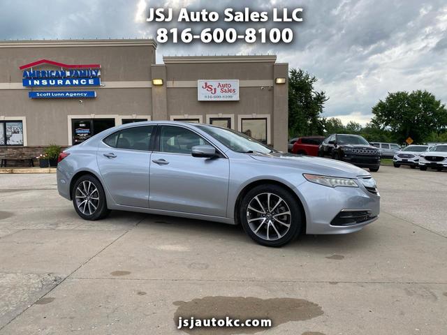 Silver 2016 Acura TLX V6 FWD Sedan Front-Wheel Drive Automatic