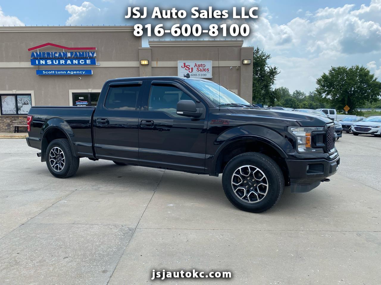 Black 2019 Ford F-150 Pickup Truck Four-Wheel Drive Automatic