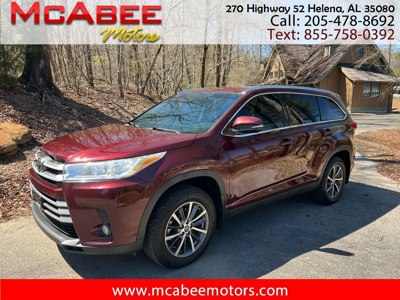 Toyota Highlander XLE AWD V6 2019