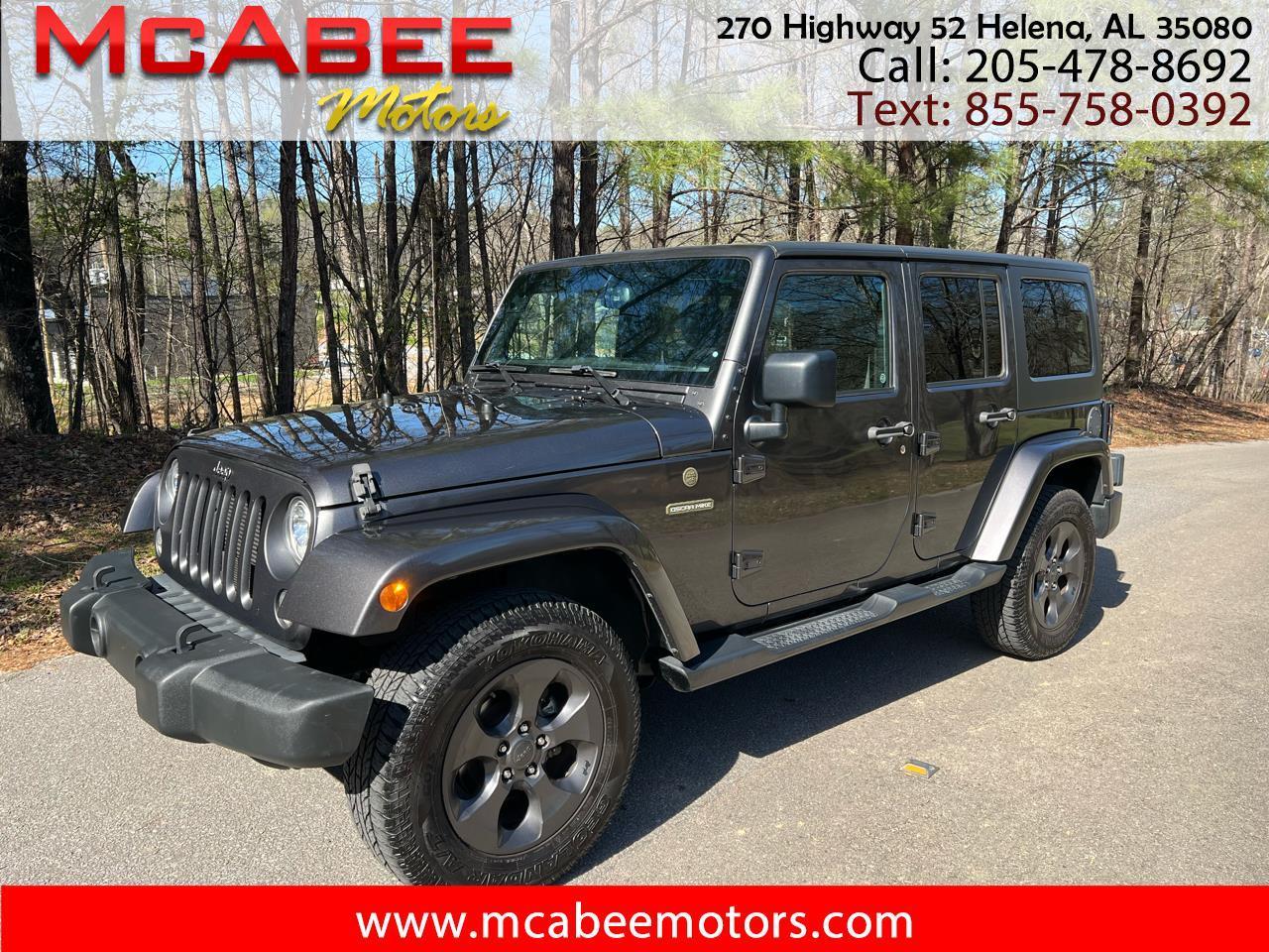 2017 Jeep Wrangler Freedom Unlimited 4x4