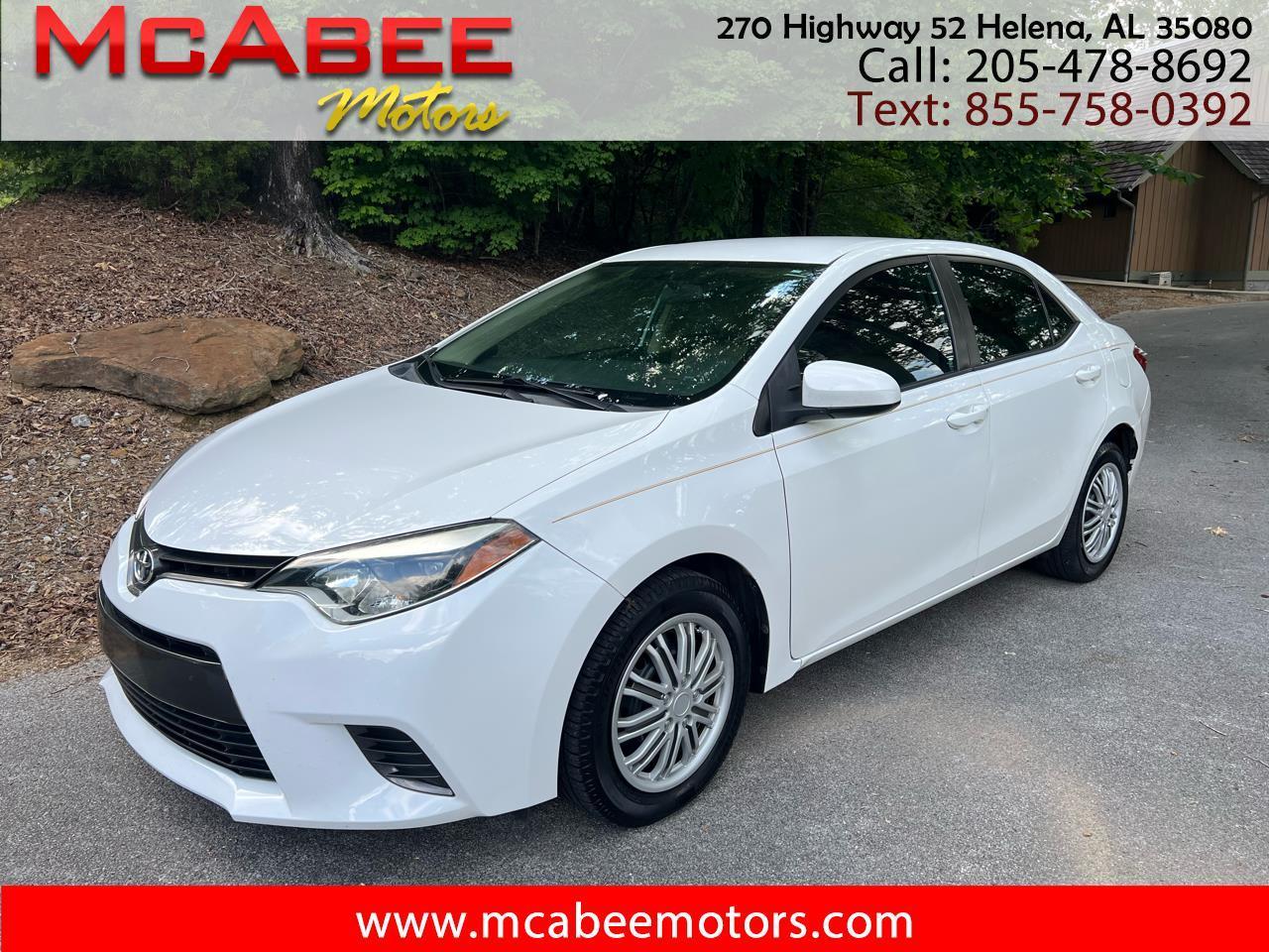 Toyota Corolla LE 4D Sedan 2016