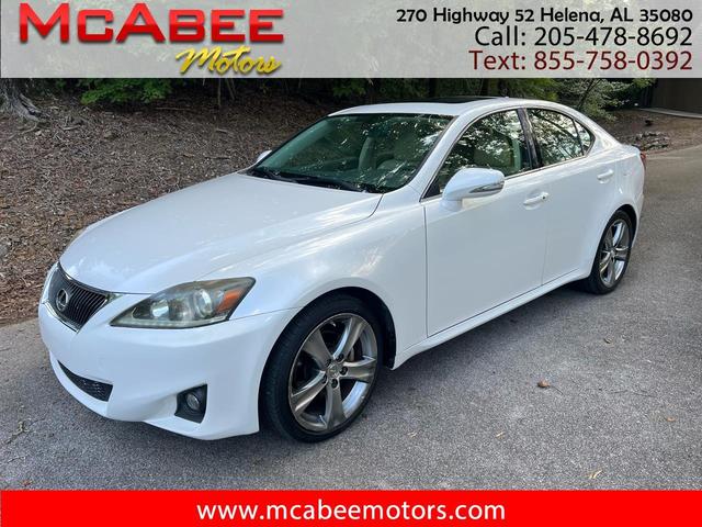 Pearl White 2012 Lexus IS Sedan Rear-Wheel Drive Automatic