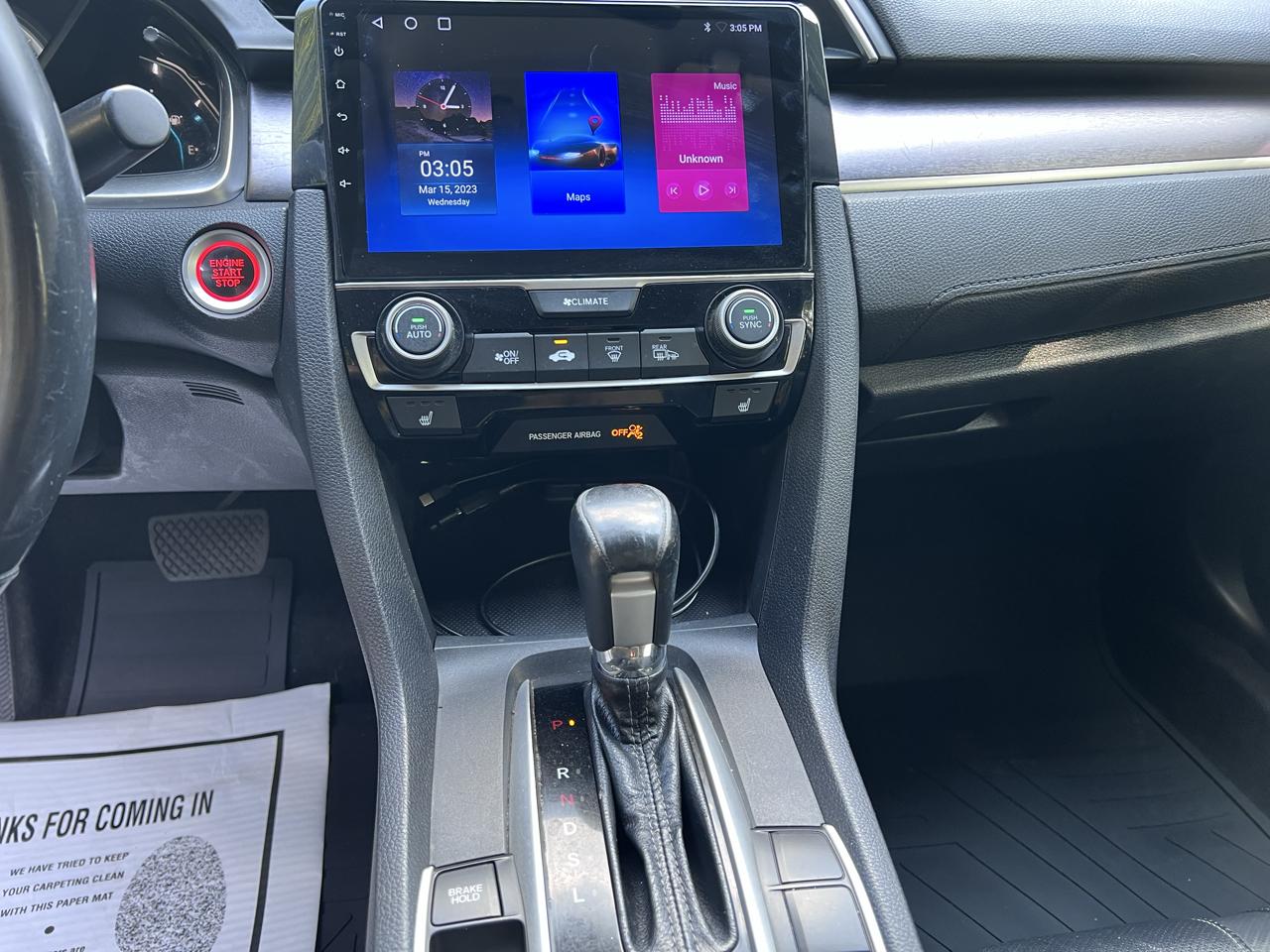 Honda Civic EX-L Sedan AT with Navigation 2018
