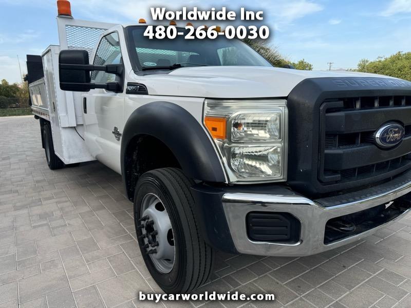 2012 Ford F-550 12 FT Flatbed with Tool Boxes  Lift Gate