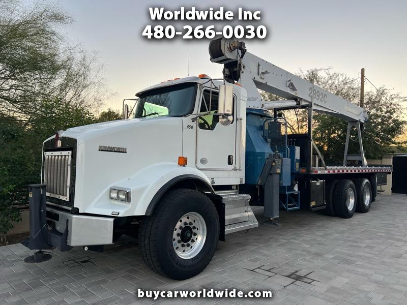 2014 Kenworth T800 Manitex Crane Flat Bed