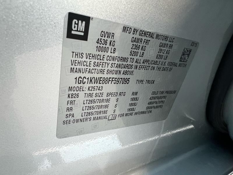 Chevrolet Silverado 2500HD 4WD Crew Cab 153" LTZ 2015