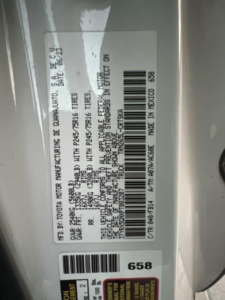 Toyota Tacoma 2WD Access Cab I4 AT SR (Natl) 2022