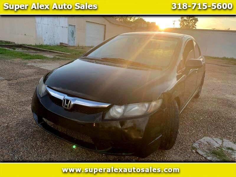 Used 2009 Honda Civic Lx Sedan 5 Speed At For Sale In Alexandria La 71301 Super Alex Auto Sales