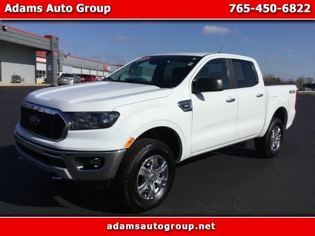 White 2022 Ford Ranger XLT SuperCrew 4WD Pickup Truck Four-Wheel Drive Automatic