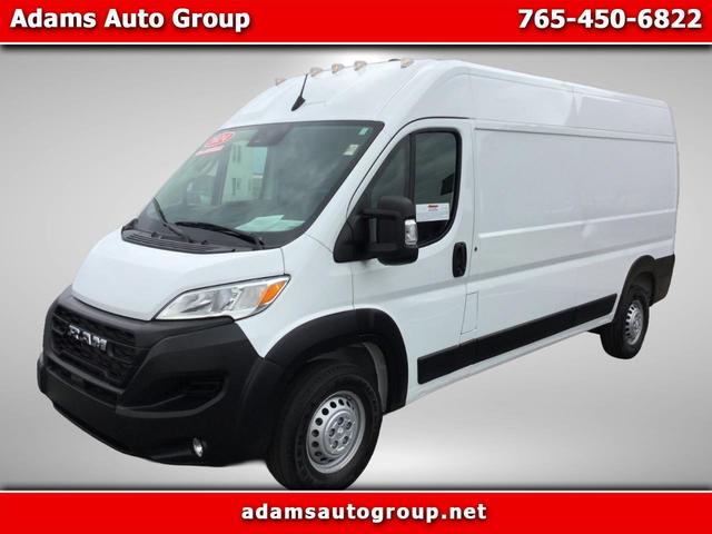 White 2024 RAM ProMaster 2500 Tradesman 159 High Roof Cargo Van FWD w/ Passenger Seat Van Front-Wheel Drive Automatic