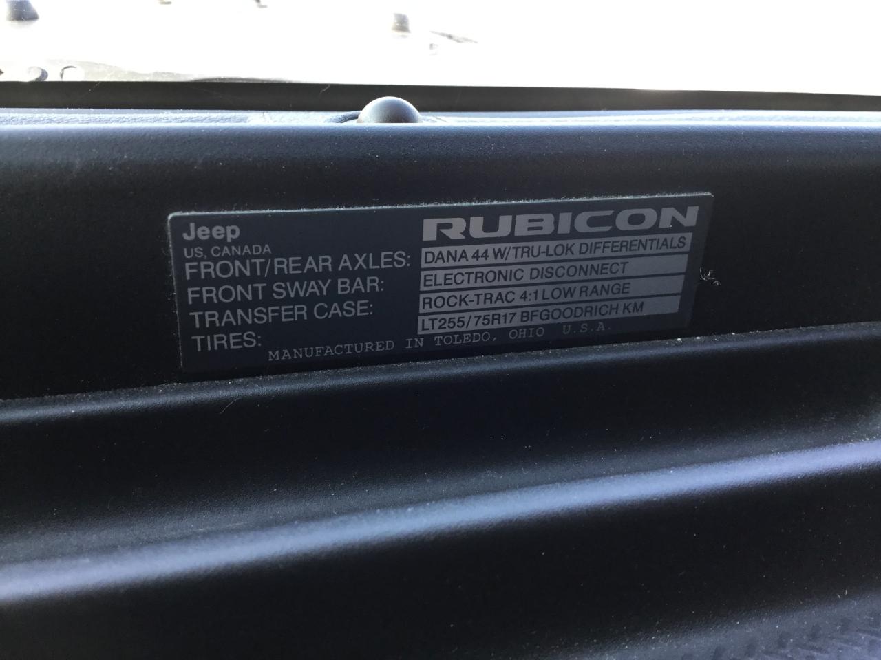 Jeep Wrangler Unlimited Rubicon Recon 4x4 2017