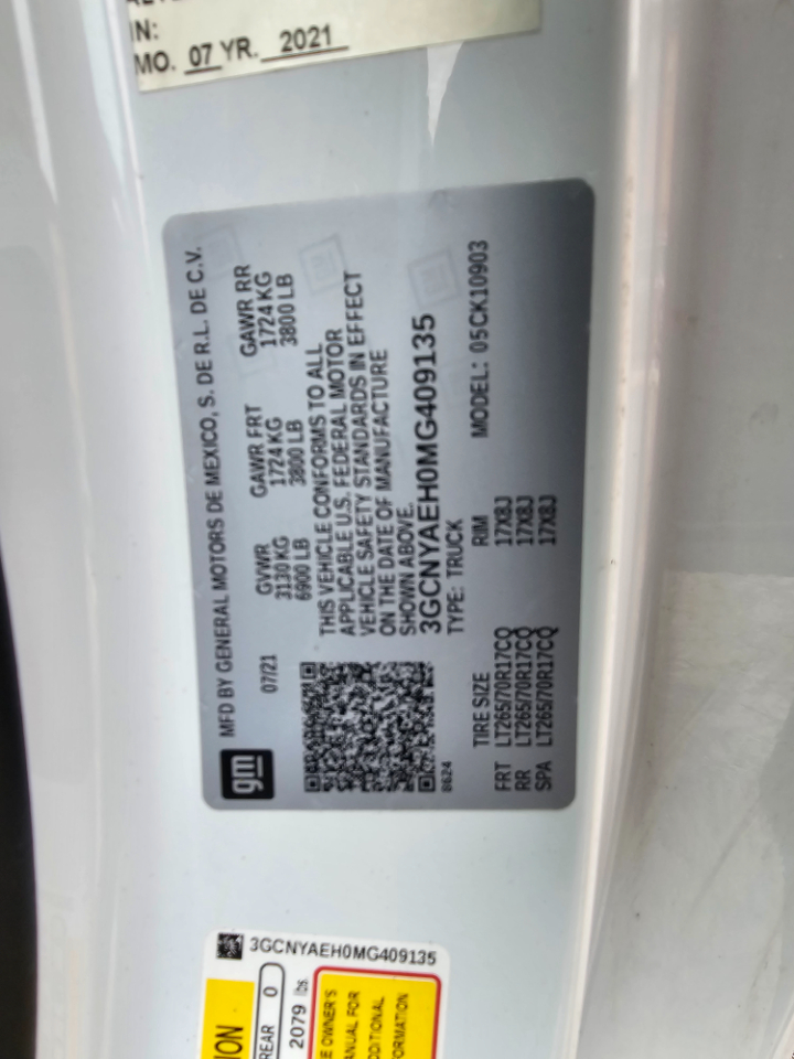 Chevrolet Silverado 1500 4WD Reg Cab 140" Work Truck 2021