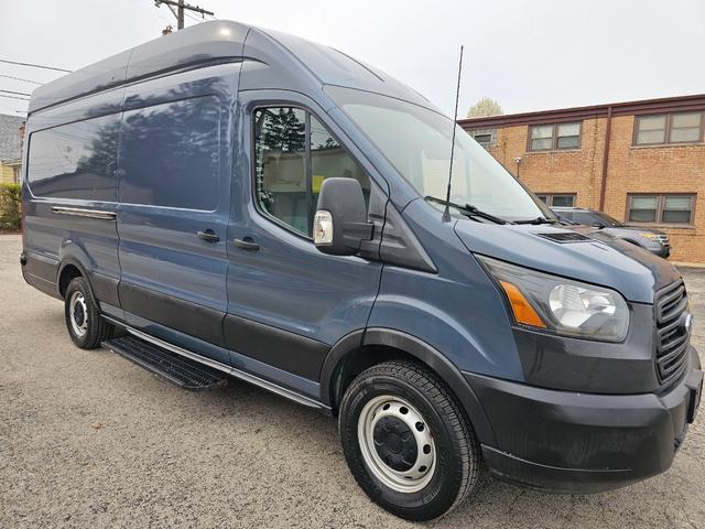 Blue 2019 Ford Transit Cargo 250 Extended High Roof LWB RWD with Sliding Passenger-Side Door Van Rear-Wheel Drive Automatic