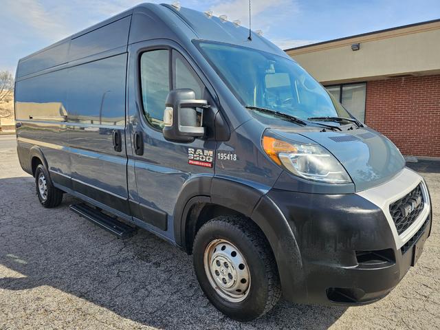 Blue 2020 RAM ProMaster 3500 159 High Roof Extended Cargo Van FWD Van Front-Wheel Drive Automatic