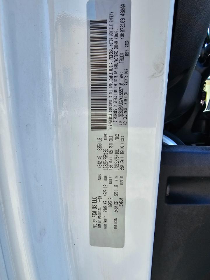 RAM ProMaster Cargo Van 3500 High Roof 159" WB EXT 2019