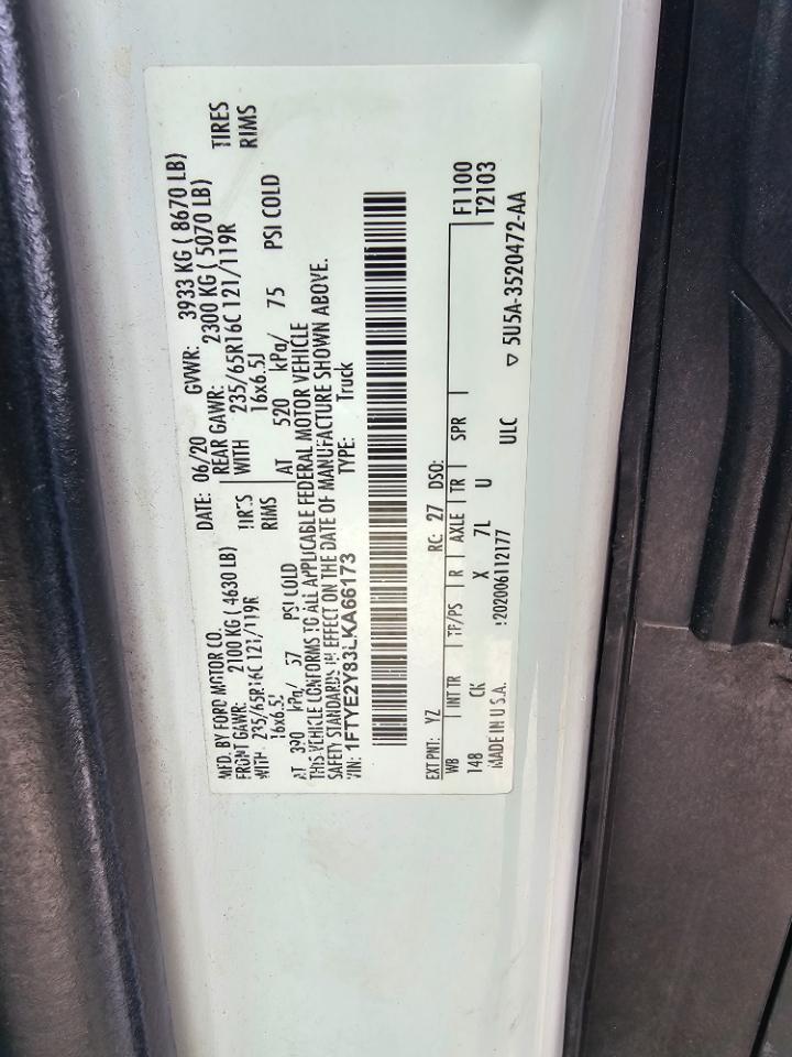 Ford Transit Cargo Van T-150 130" Low Rf 8670 GVWR AWD 2020