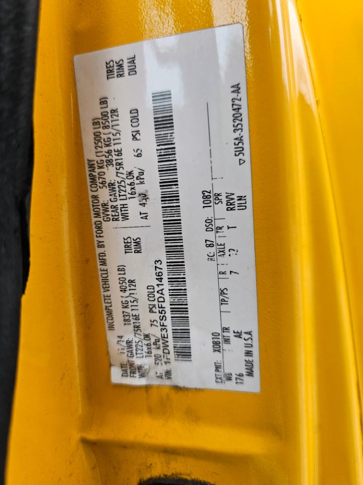 Ford Econoline Commercial Cutaway E-350 Super Duty 176" WB DRW 2015