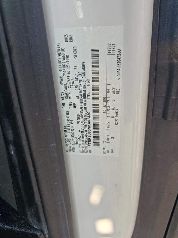 Ford Transit Cargo Van T-250 148" EL Hi Rf 9070 GVWR AWD 2022