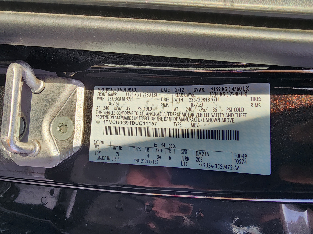 Ford Escape SE FWD 2013