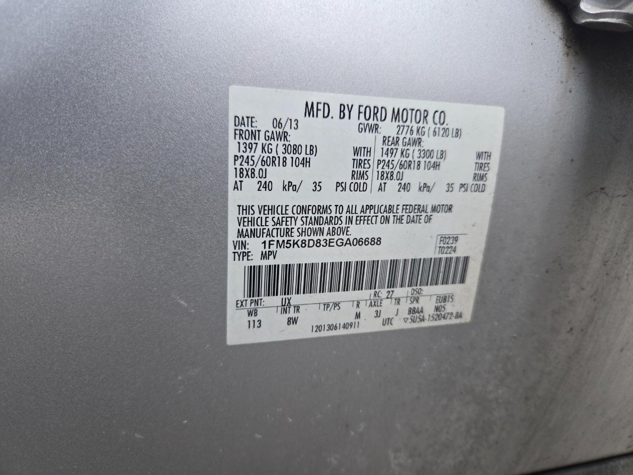 Ford Explorer XLT 4WD 2014