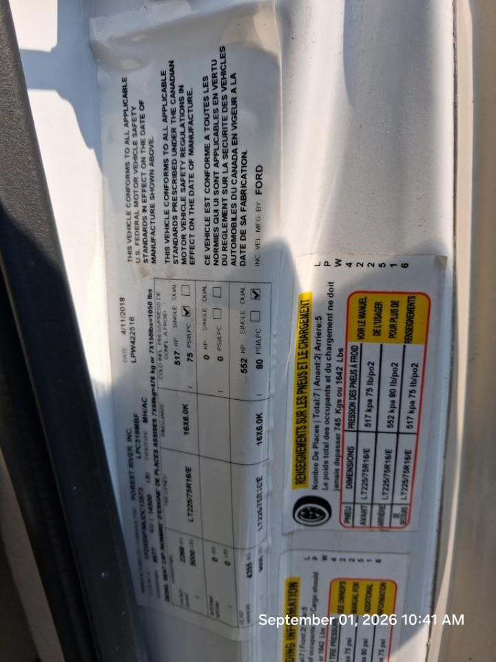 Ford Econoline E450 2018