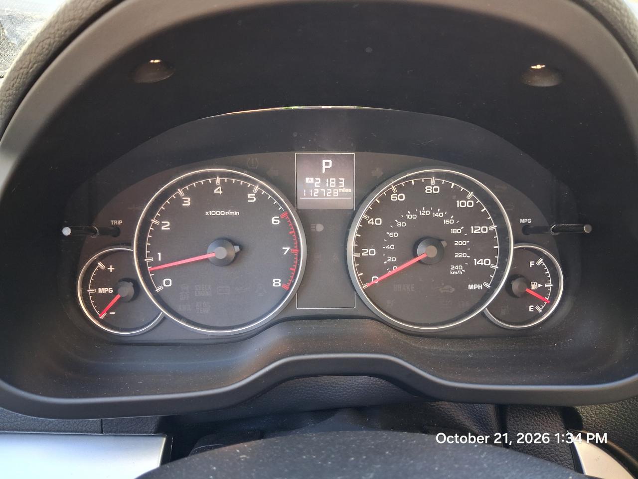 Subaru Legacy 2.5i 2014