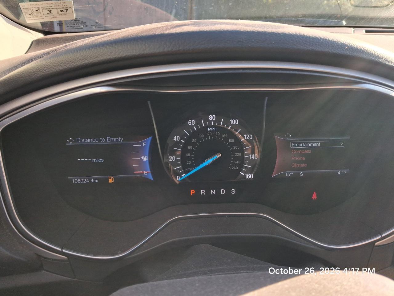 Ford Fusion SE 2016