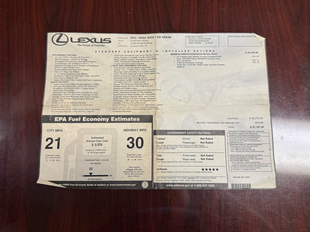 Lexus IS  2012 Lexus IS  2012