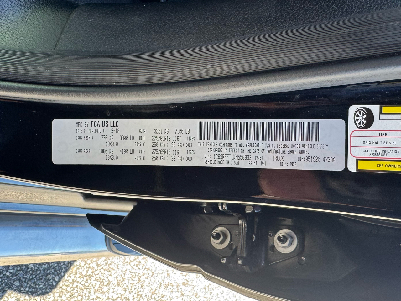 RAM 1500 Big Horn Crew Cab 4WD 2019 RAM 1500 Big Horn Crew Cab 4WD 2019