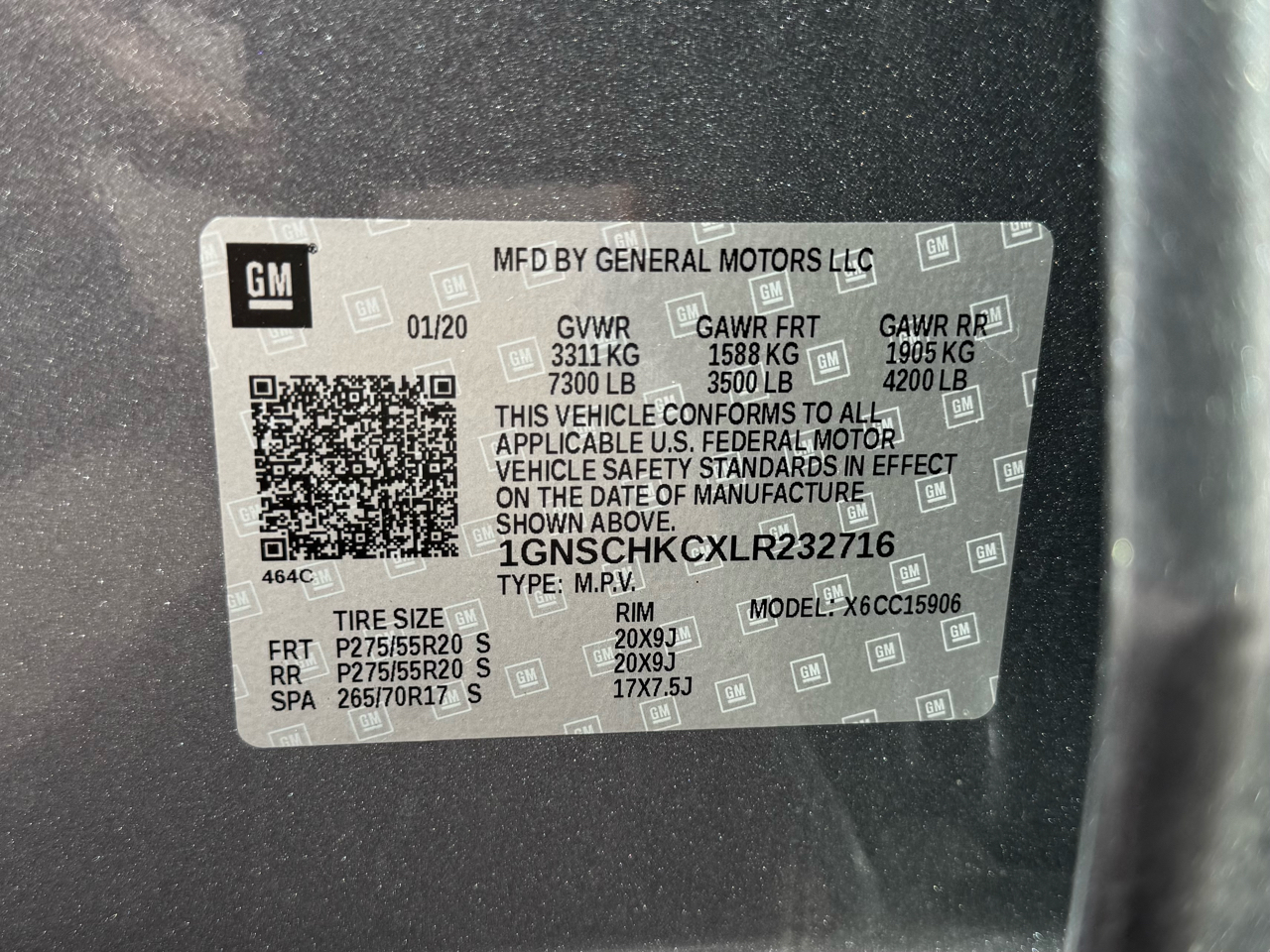 Chevrolet Suburban LT 2020 Chevrolet Suburban LT 2020