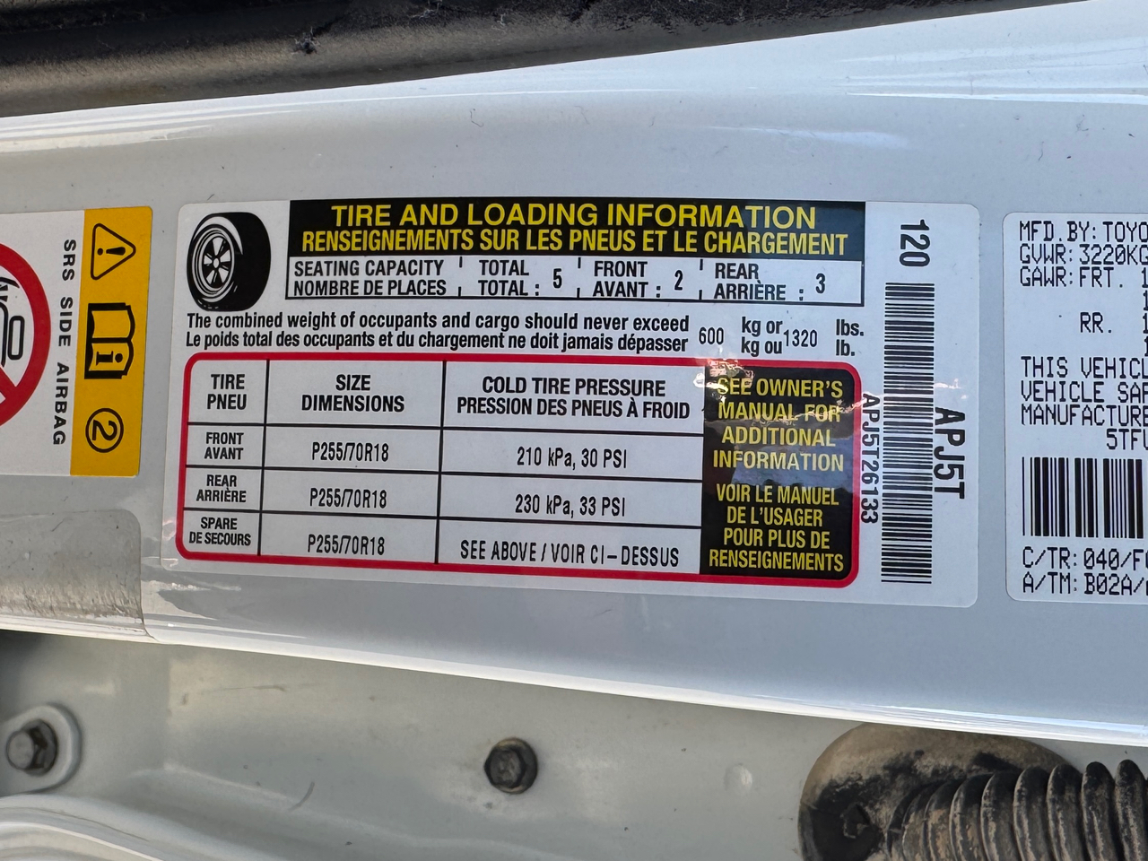 Toyota Tundra SR5 Double Cab 5.7L 4WD 2019