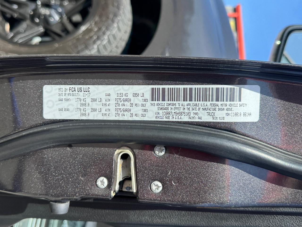 RAM 1500 Big Horn Crew Cab 4WD 2017