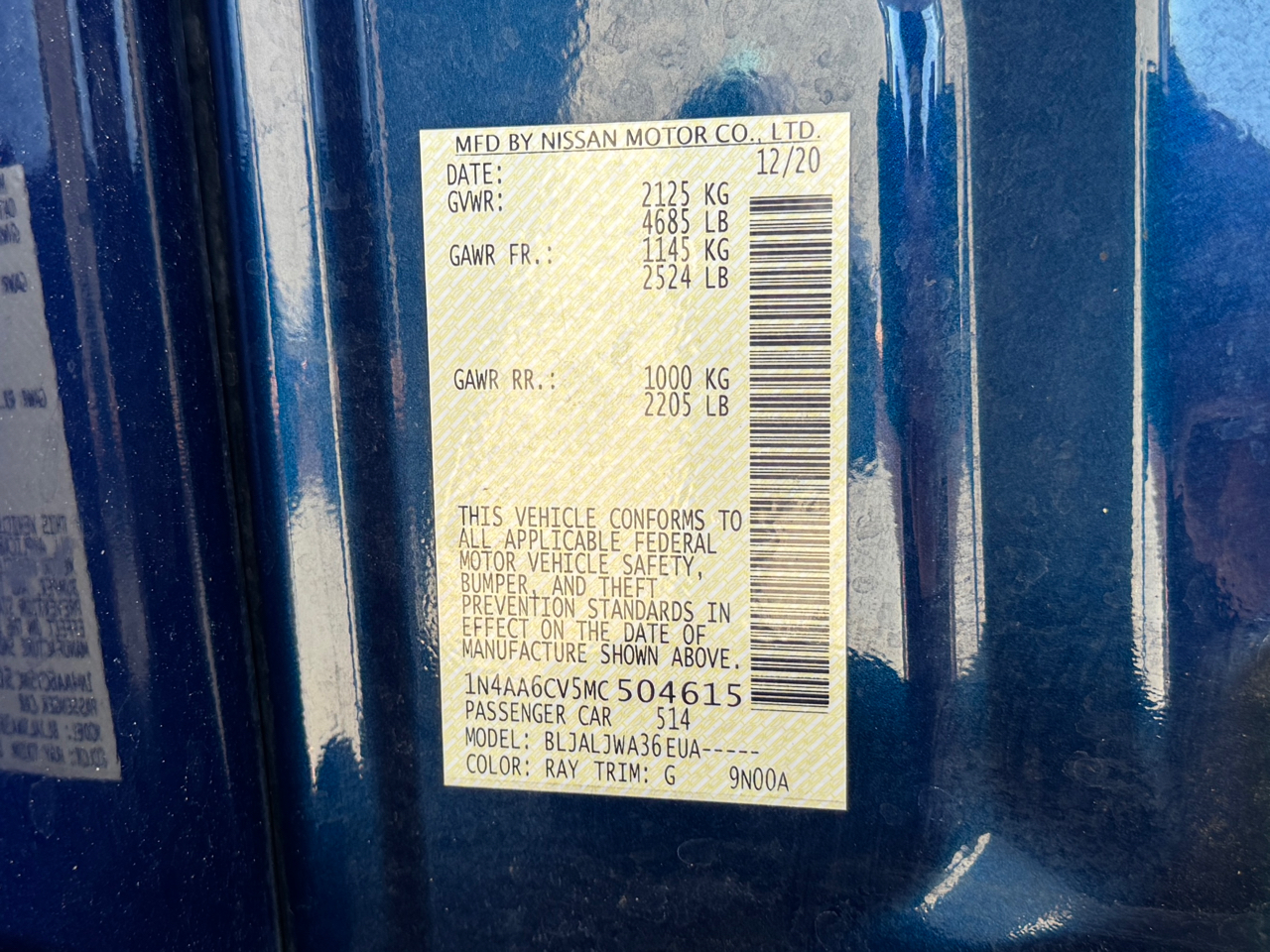 Nissan Maxima 3.5 SV 2021