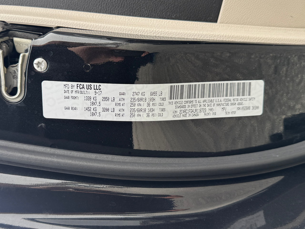 Chrysler Pacifica Touring Plus 2018