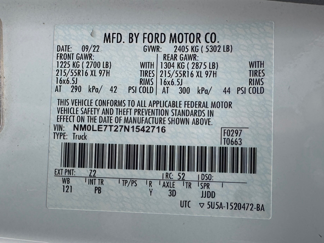 Ford Transit Connect  2022