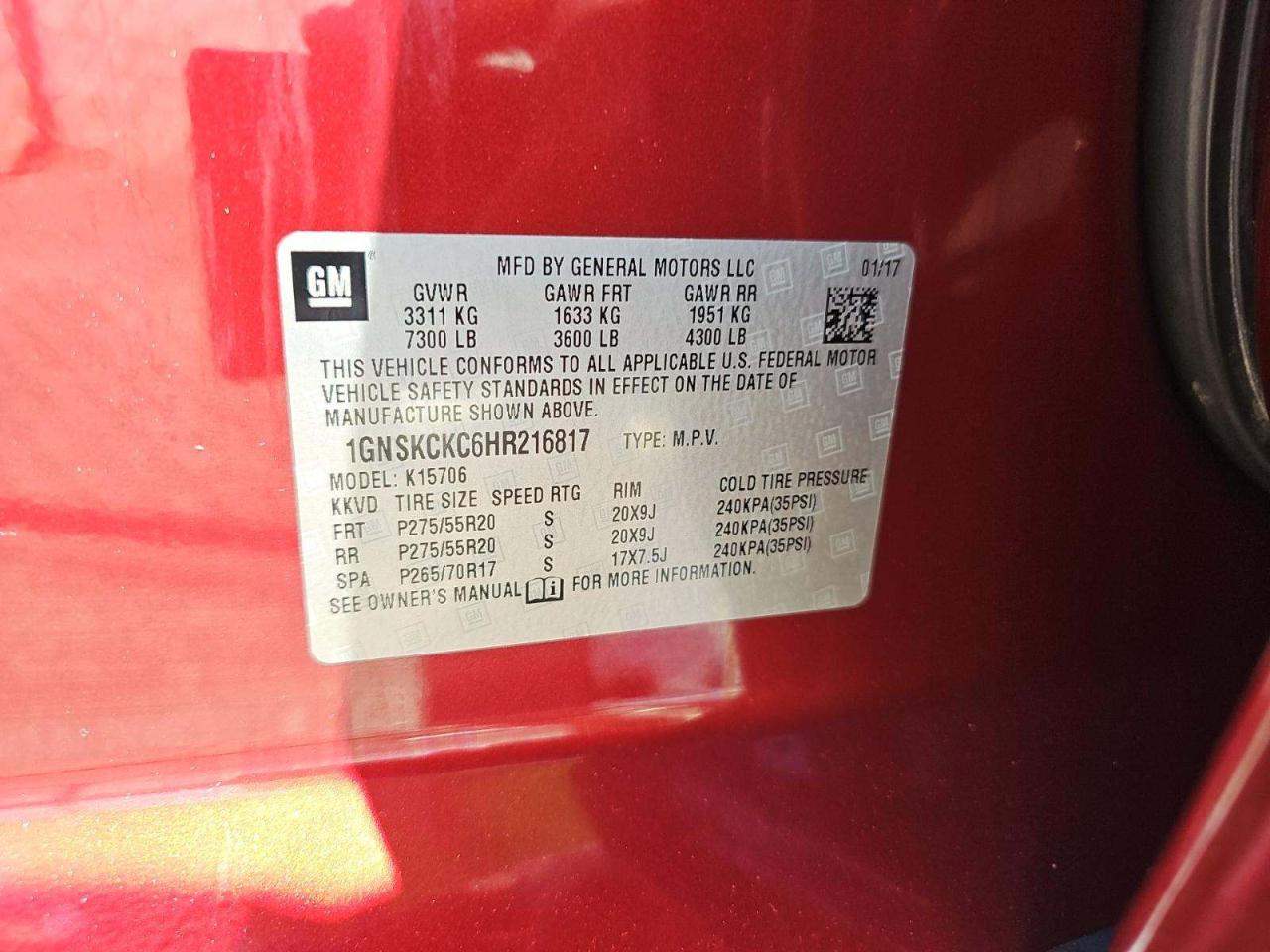 Chevrolet Tahoe Premier 4WD 2017