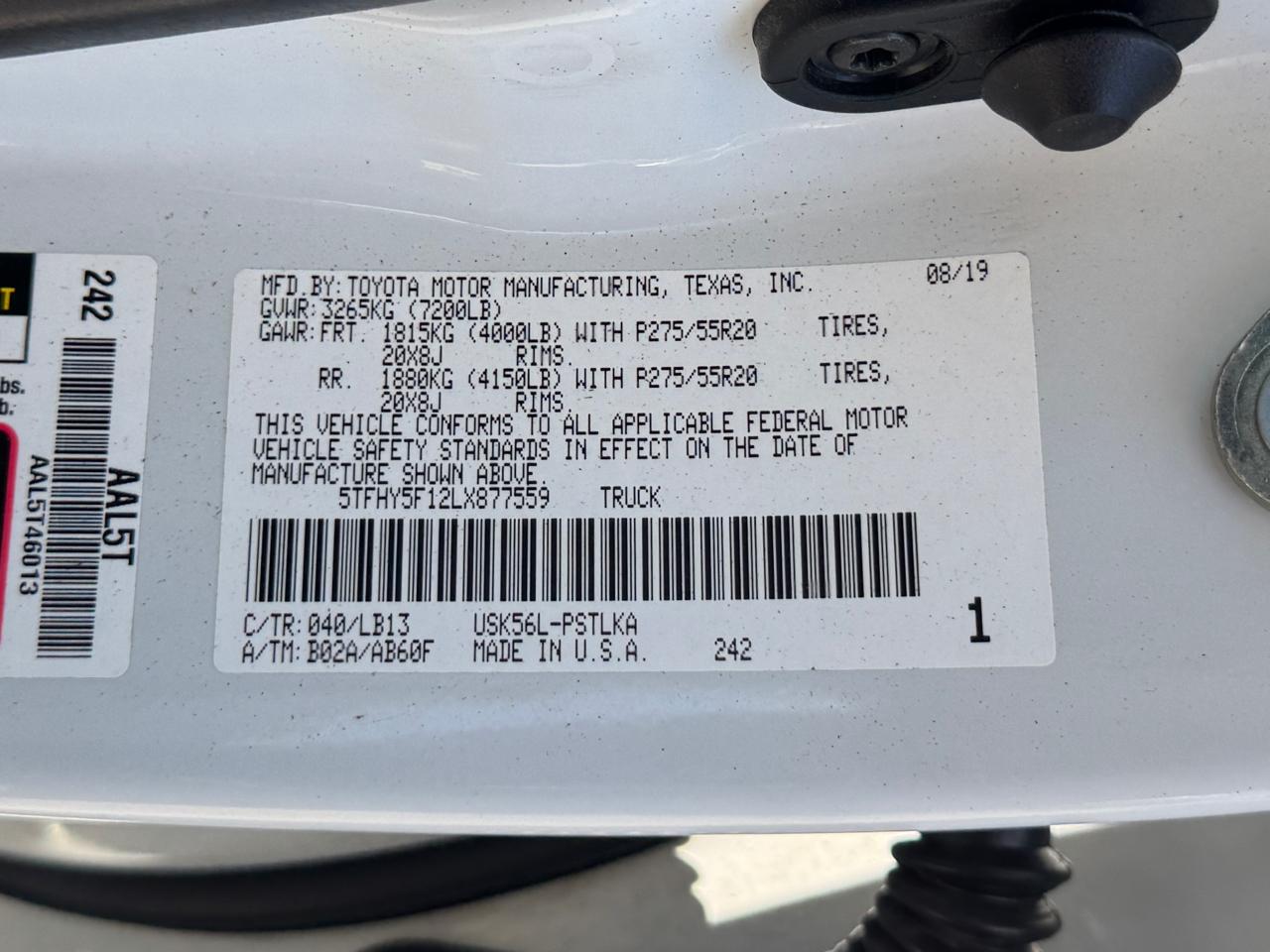 Toyota Tundra Limited CrewMax 5.7L 4WD 2020