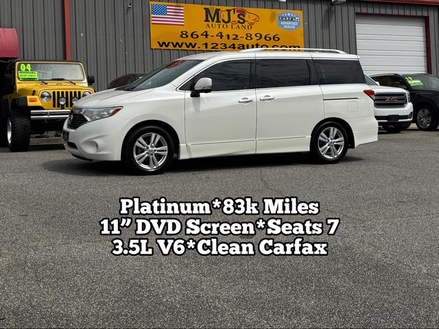 White 2015 Nissan Quest 3.5 Platinum Minivan Front-Wheel Drive Automatic