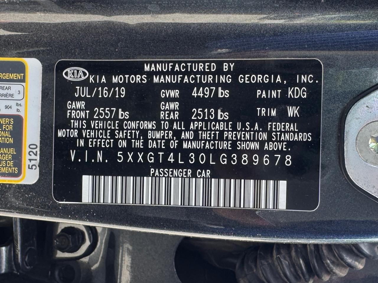 Kia Optima LX 2020
