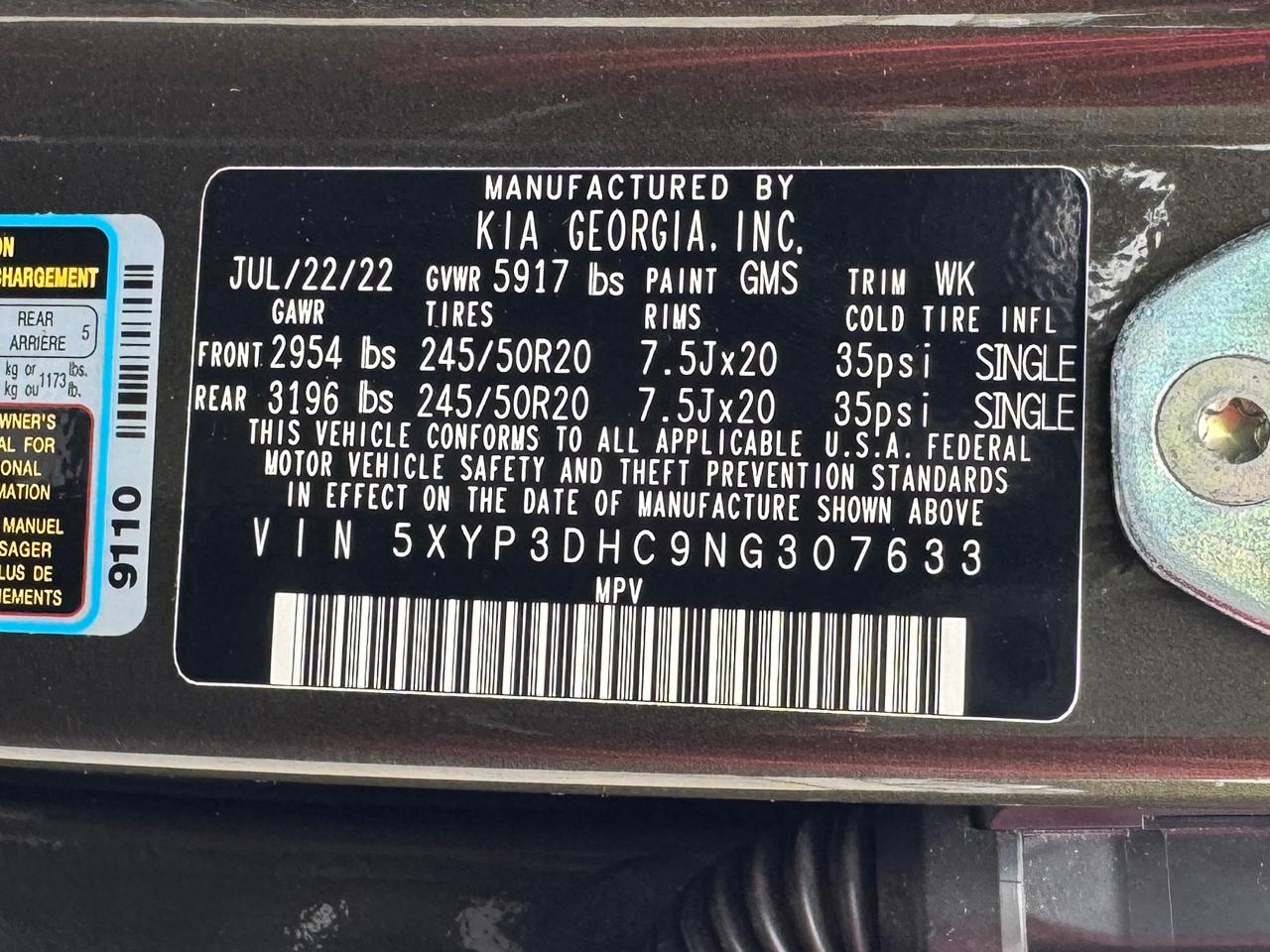 Kia Telluride EX AWD 2022