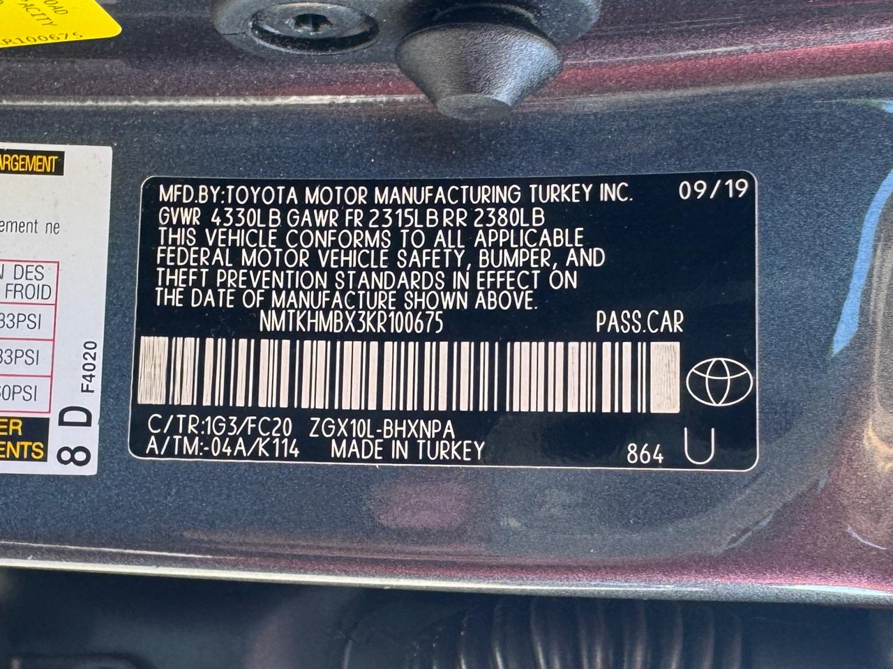 Toyota C-HR LE 2019