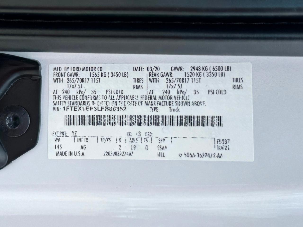 Ford F-150 XL SuperCab 4WD 2020