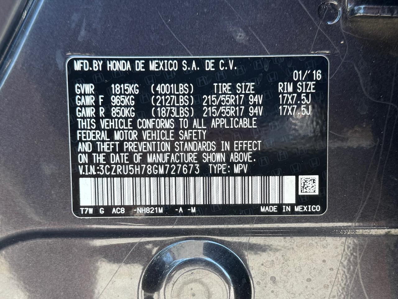 Honda HR-V  2016